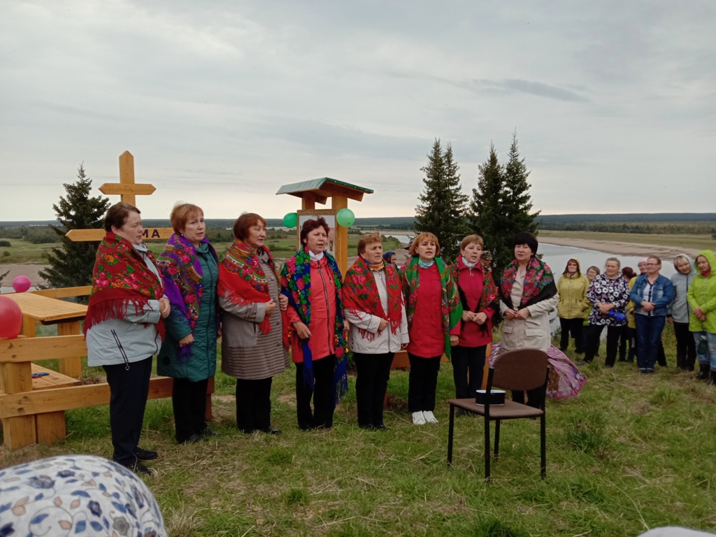 Открытие памятного знака на месте д. Едома.